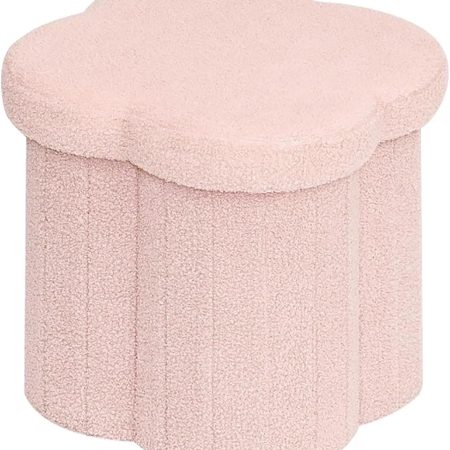 Flower shaped storage ottoman